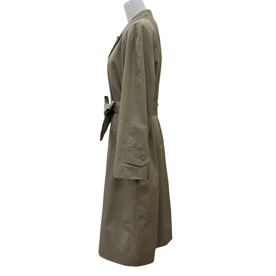 Excellent Burberrys coat Nova Check liner with belt khaki cotton Women