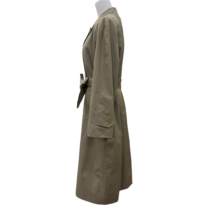 Excellent Burberrys coat Nova Check liner with belt khaki cotton Women
