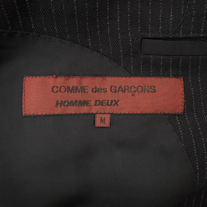 Excellent COMME des GARCONS HOMME DEUX suit 97s Archive Stripe Pattern