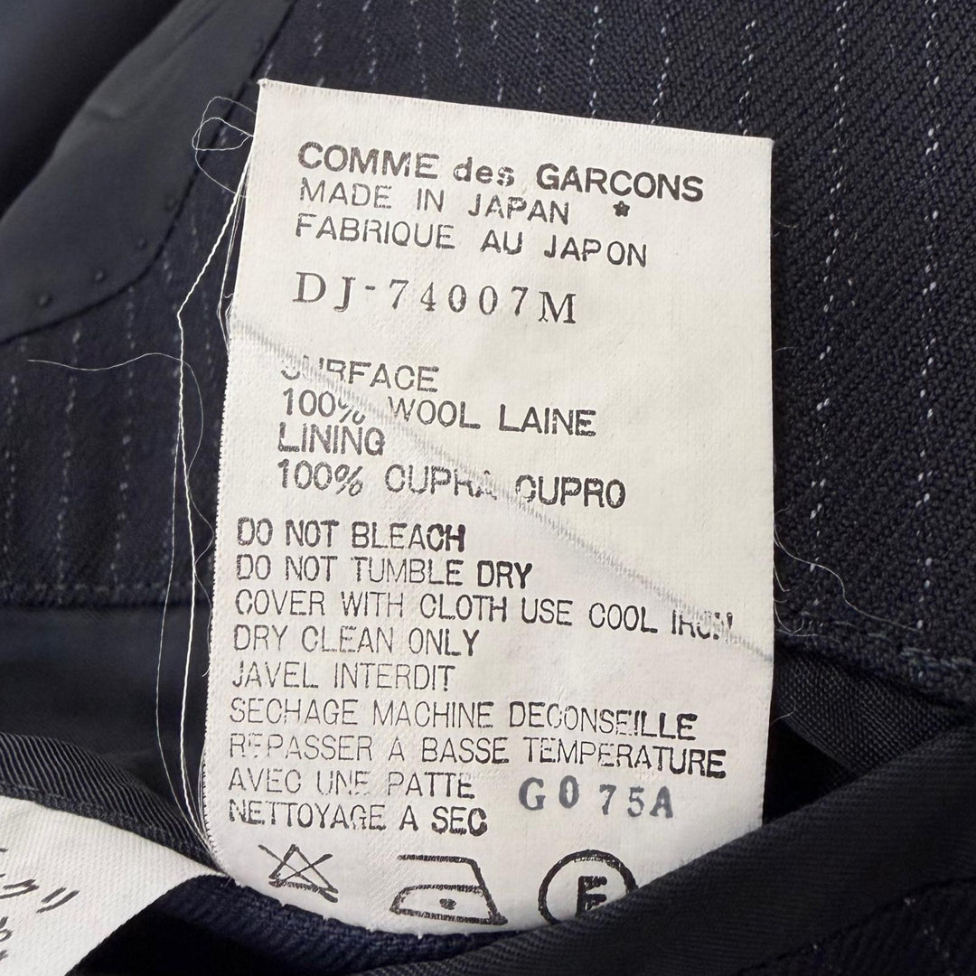 Excellent COMME des GARCONS HOMME DEUX suit 97s Archive Stripe Pattern