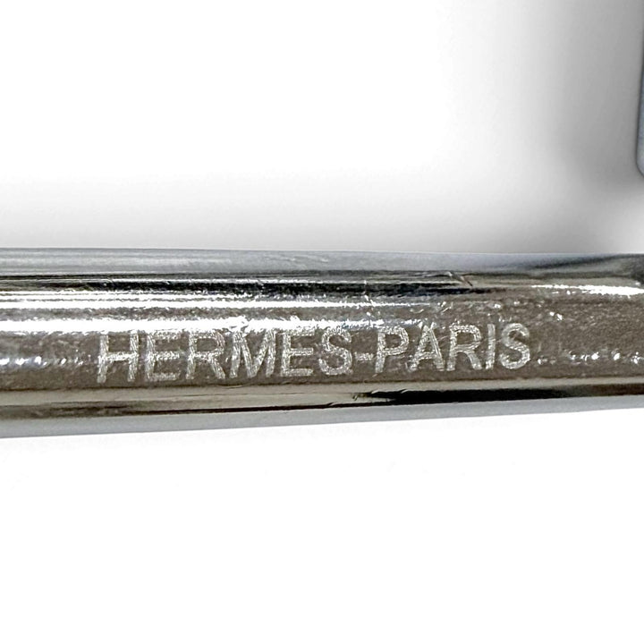 Great HERMES key ring Shuval Horse motif key ring Silver mens