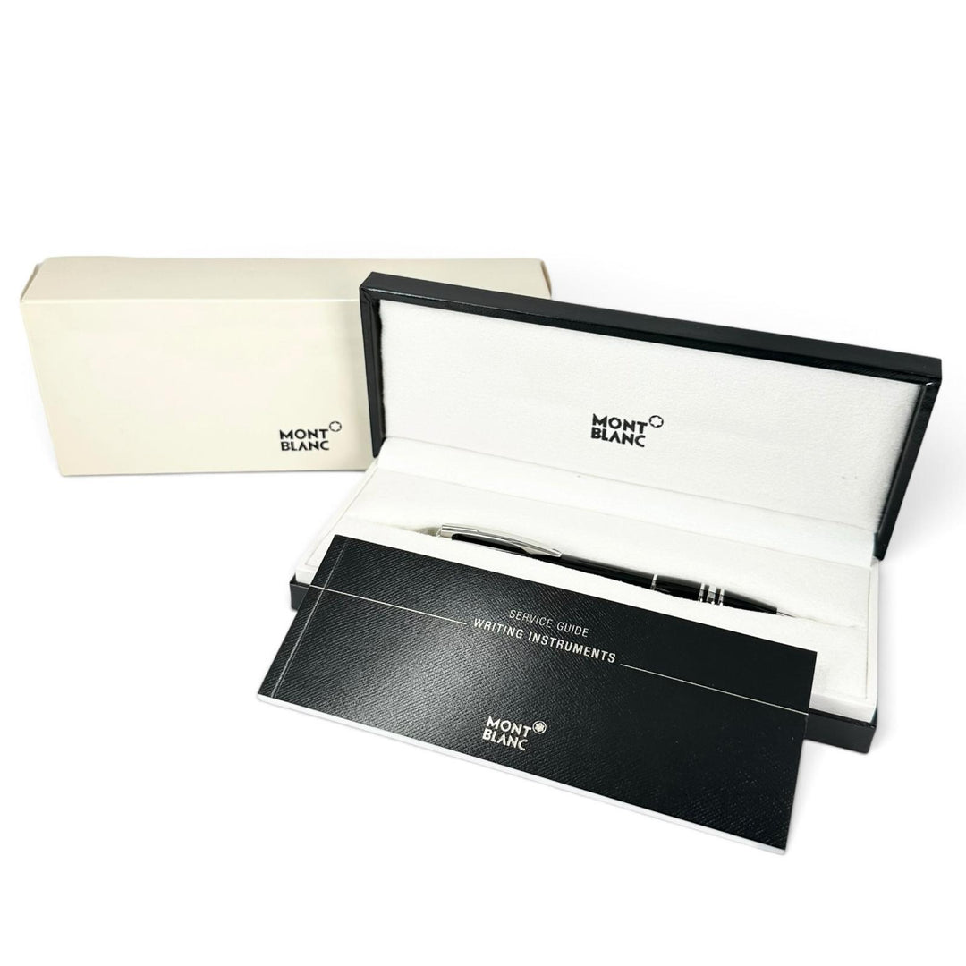 Excellent MONTBLANC Ballpoint pen Starwalker White Star Twist Type black mens