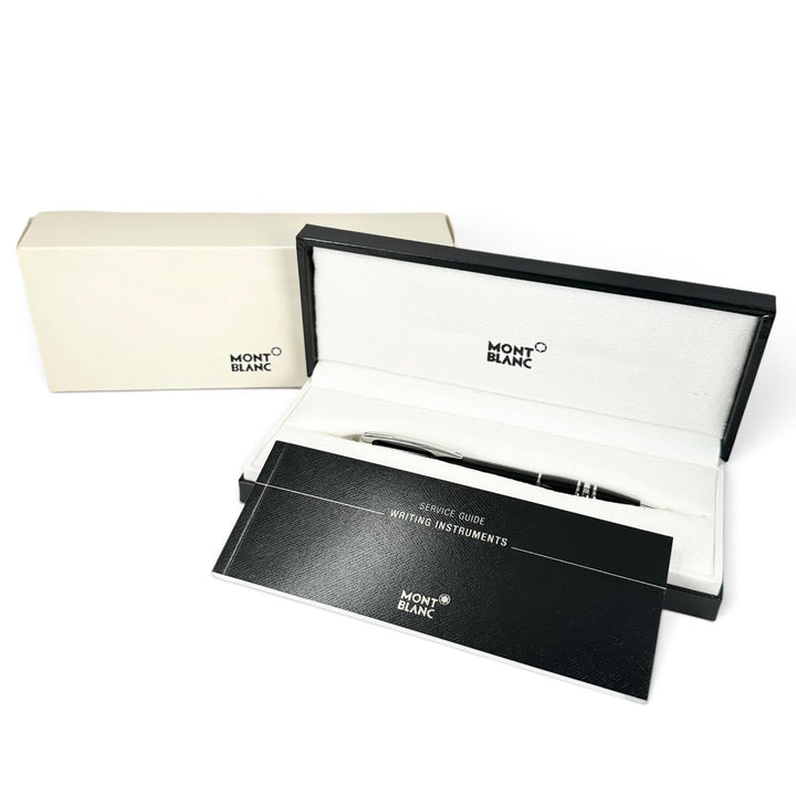 Excellent MONTBLANC Ballpoint pen Starwalker White Star Twist Type black mens