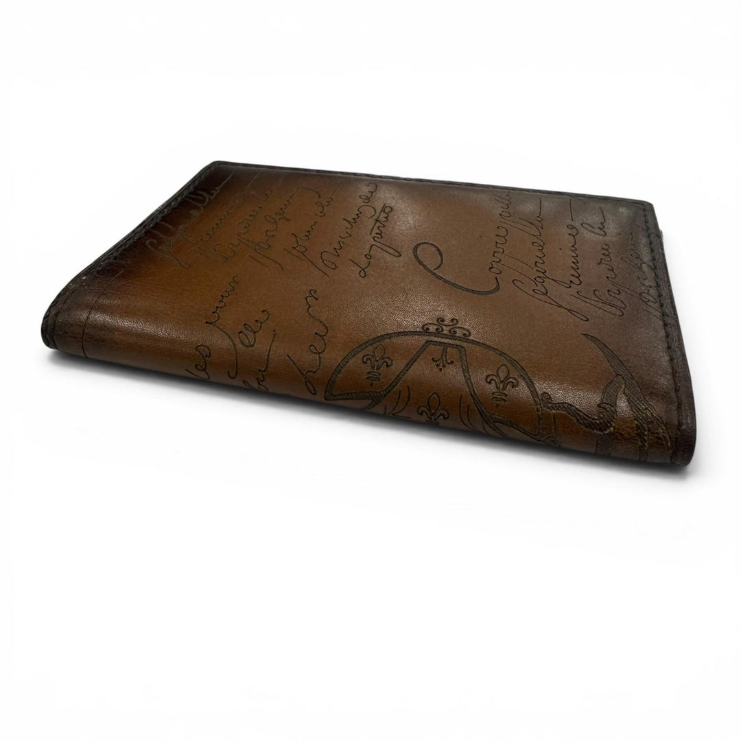 Excellent BERLUTI Jagua Flap Card Holder Venice Current product Calligraphy