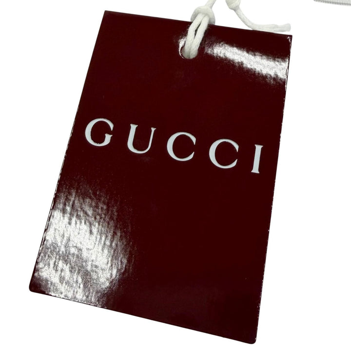 Pristine GUCCI Gucci Besties Printed Silk Twill Scarf Current product Bordeaux