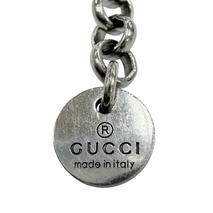 Great GUCCI Necklace Interlocking G Arabesque Accessories Silver AG925 455535