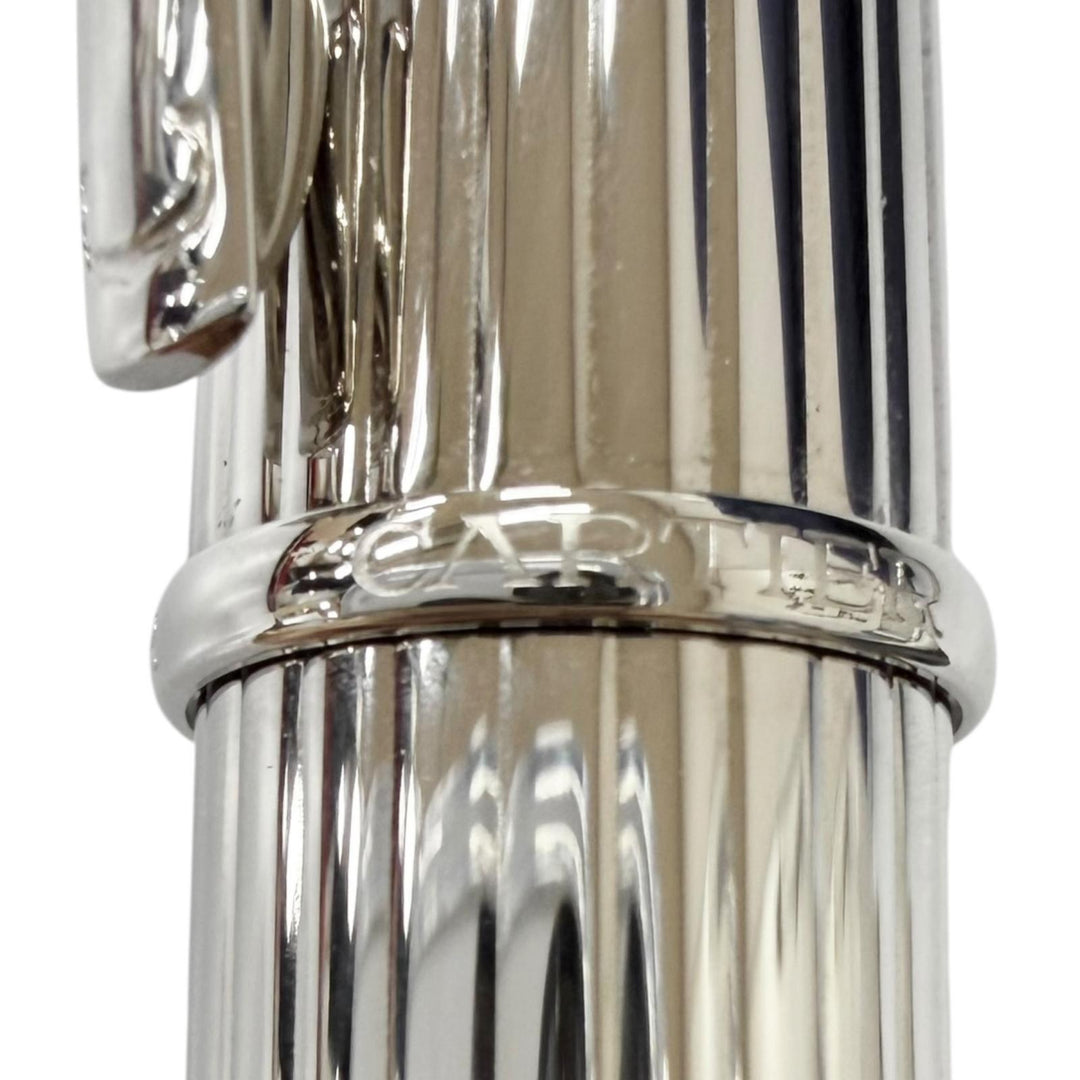 Excellent Cartier fountain pen Diaboro de Cartier Dual-use Silver 18K mens
