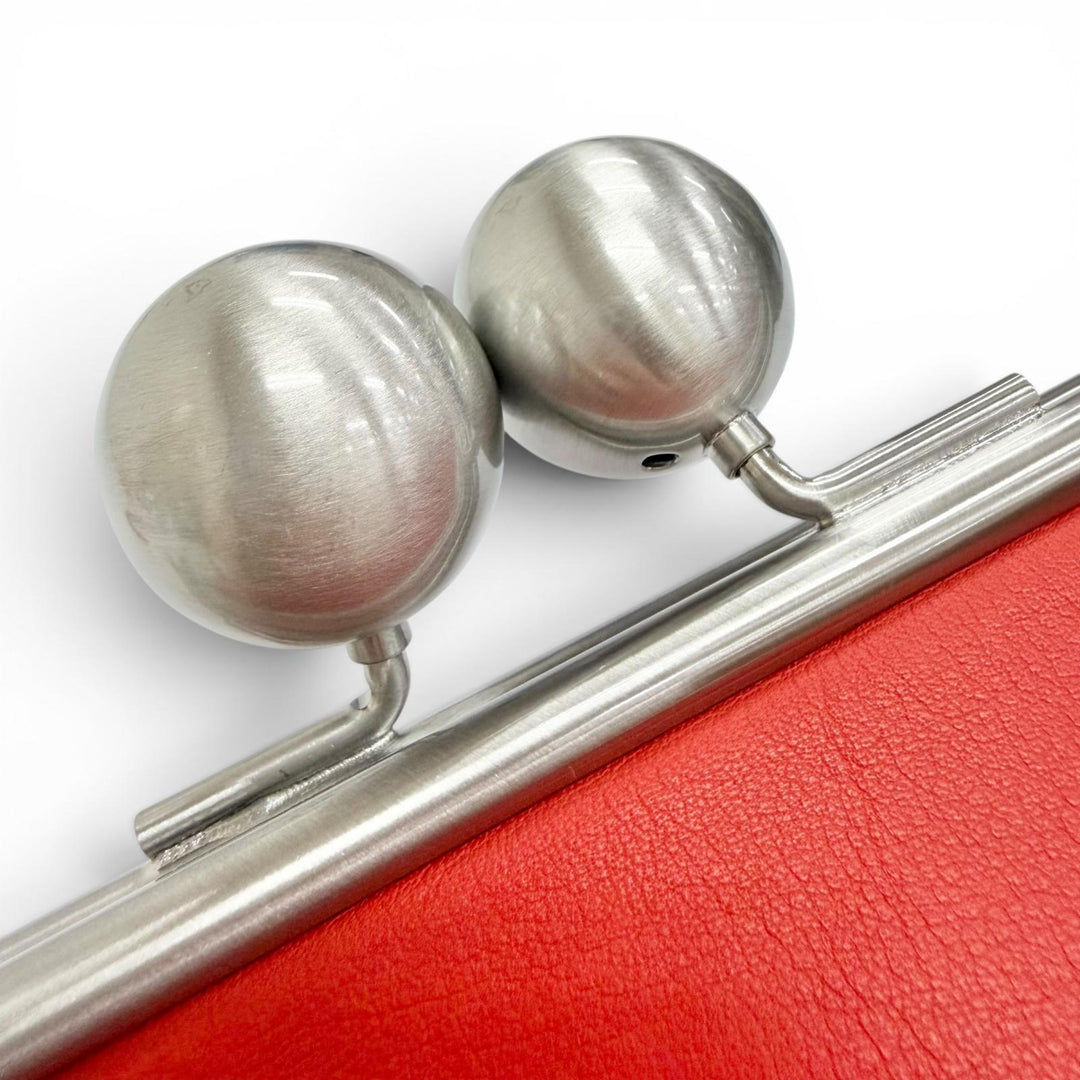 Pristine kawa-kawa Shoulder Bag Clasp-closure 3-way handbag/clutch bag Red