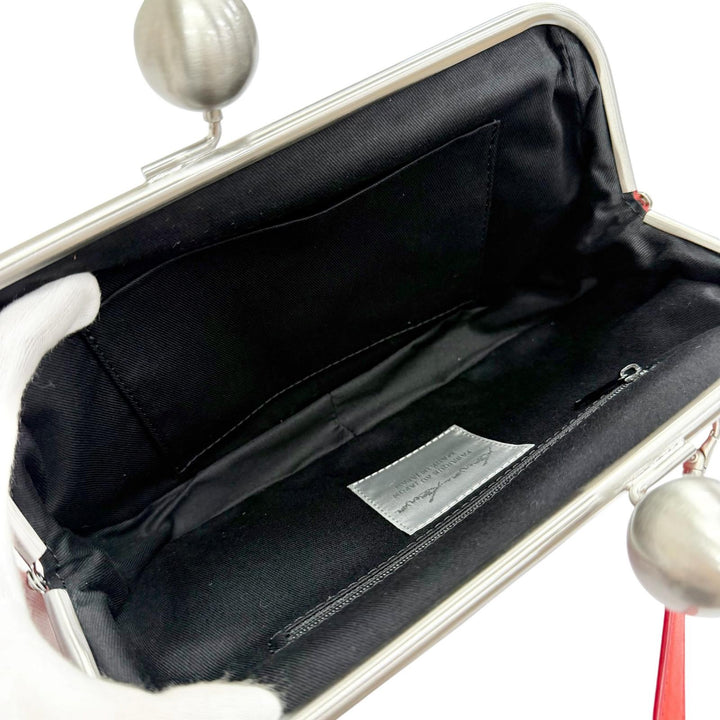 Pristine kawa-kawa Shoulder Bag Clasp-closure 3-way handbag/clutch bag Red