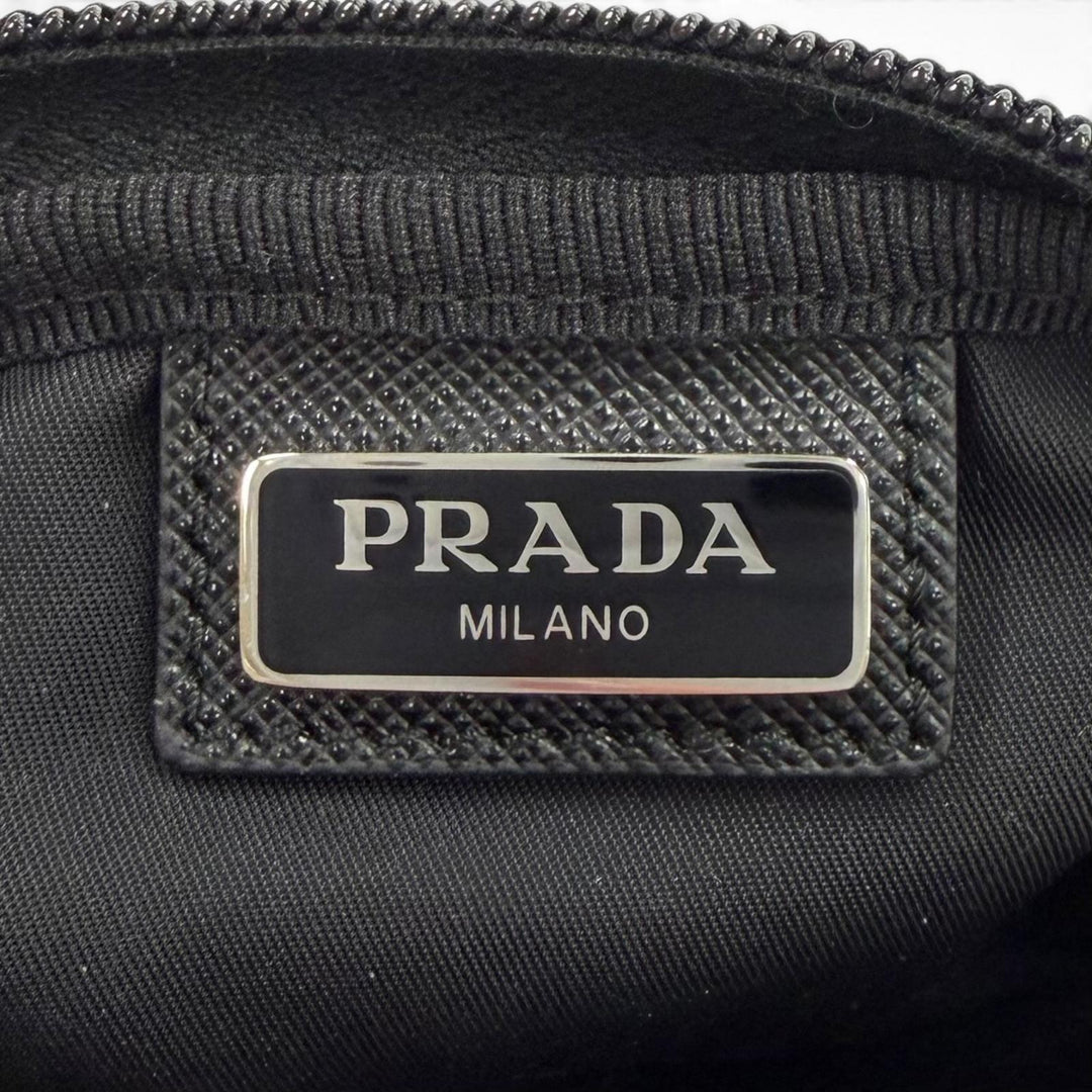 Excellent PRADA Pouch Micro Re-Nylon Pouch black Recycled nylon Women 1ND339