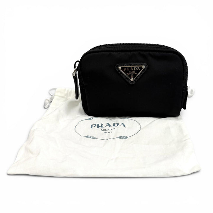 Excellent PRADA Pouch Micro Re-Nylon Pouch black Recycled nylon Women 1ND339