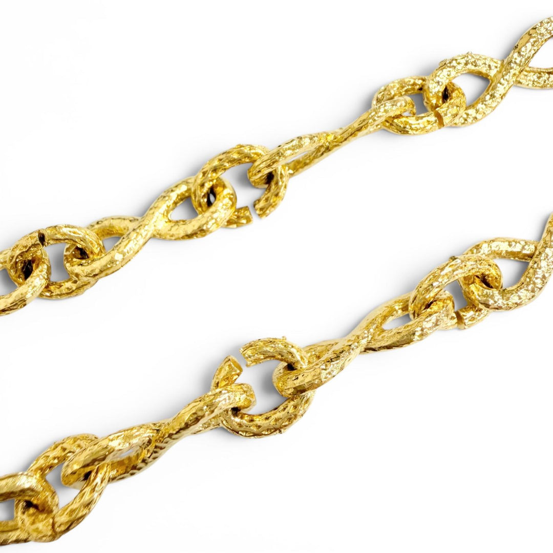 Excellent CHANEL belt 31 RUE CAMBON COCO Button Chain gold Women