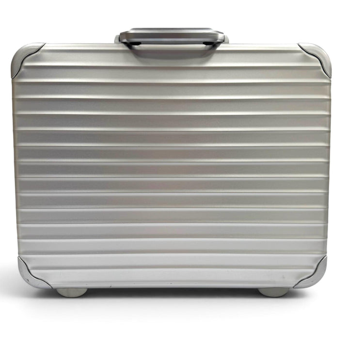 Great RIMOWA Business bag Attache case briefcase Silver aluminum mens