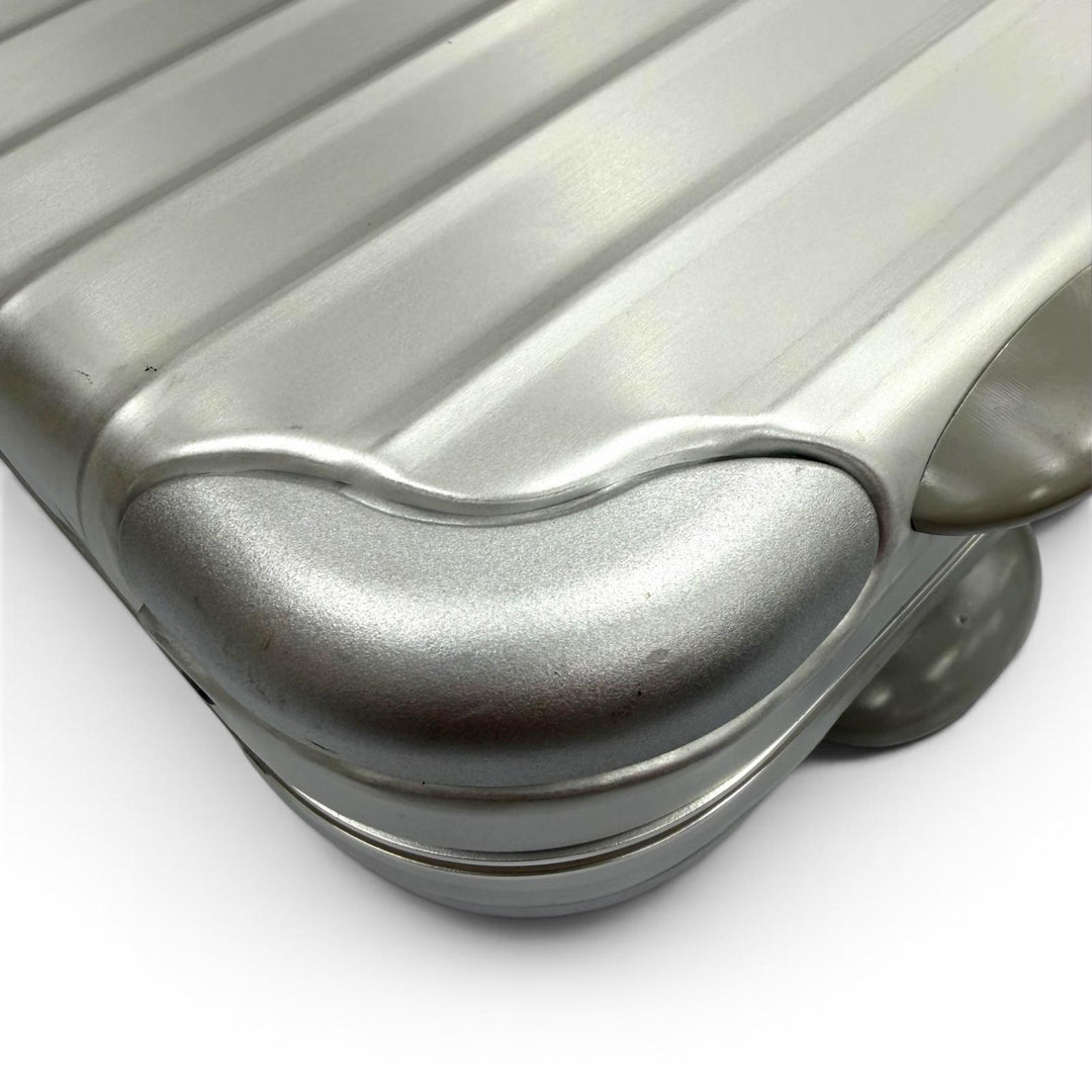 Great RIMOWA Business bag Attache case briefcase Silver aluminum mens