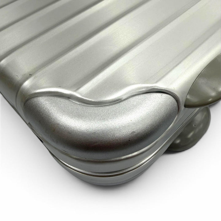 Great RIMOWA Business bag Attache case briefcase Silver aluminum mens