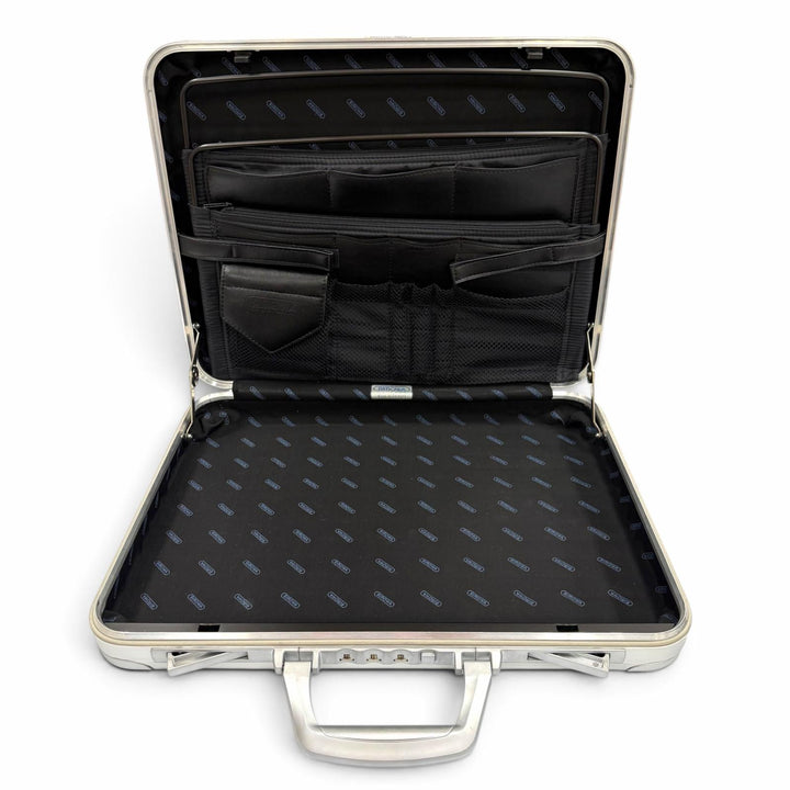 Great RIMOWA Business bag Attache case briefcase Silver aluminum mens