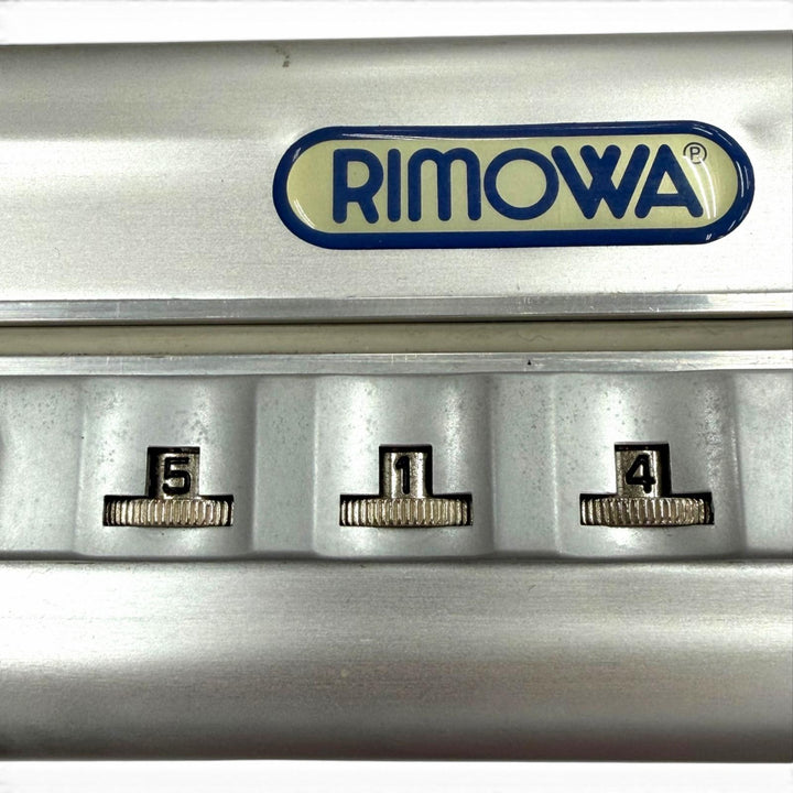 Great RIMOWA Business bag Attache case briefcase Silver aluminum mens