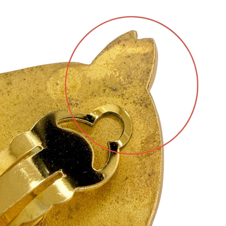 Great HERMES Earring Cheval Horse Head Earrings (for both ears) gold Women
