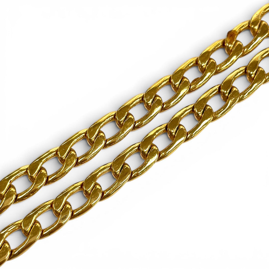 Great CHANEL belt COCO Mark Chain gold Women