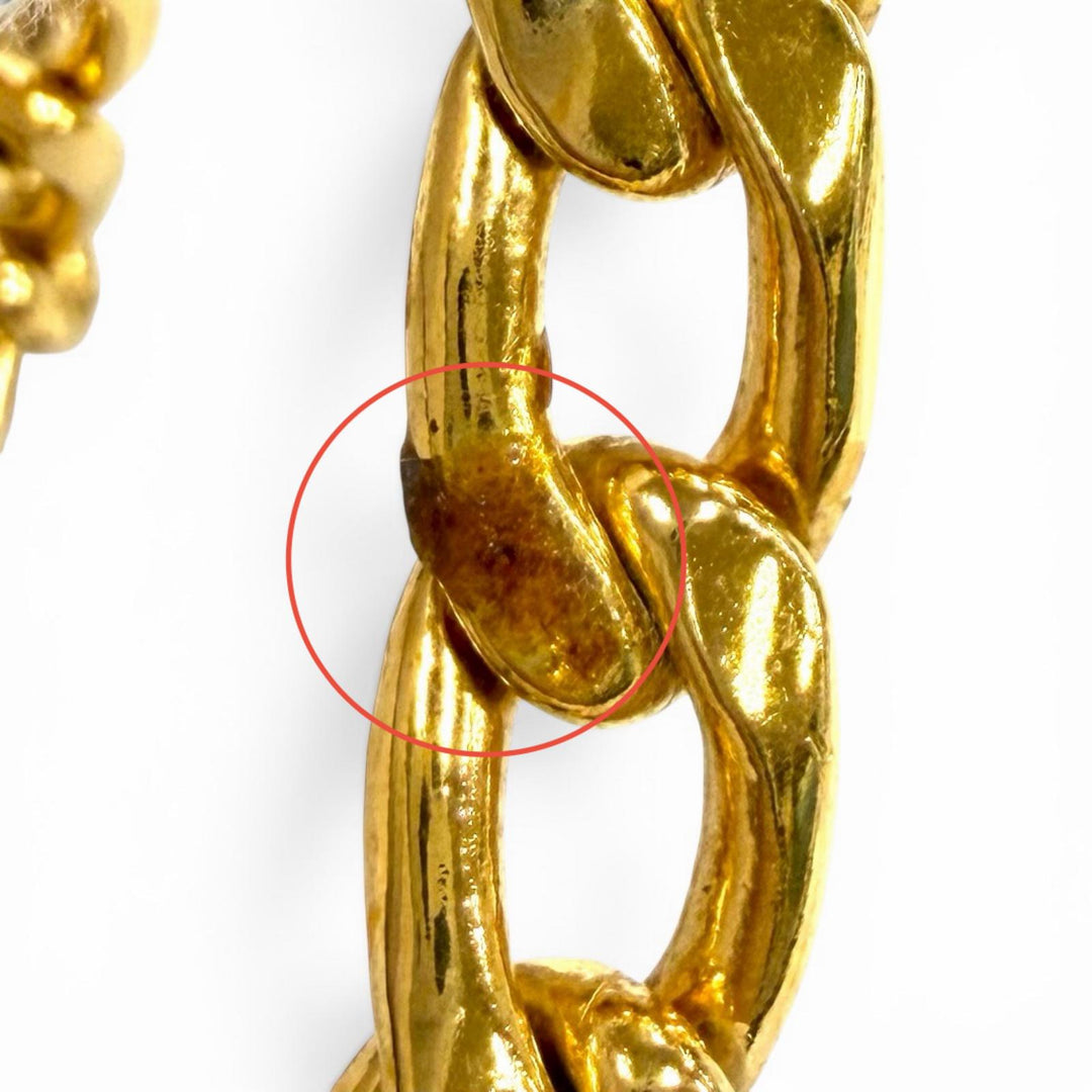 Great CHANEL belt COCO Mark Chain gold Women