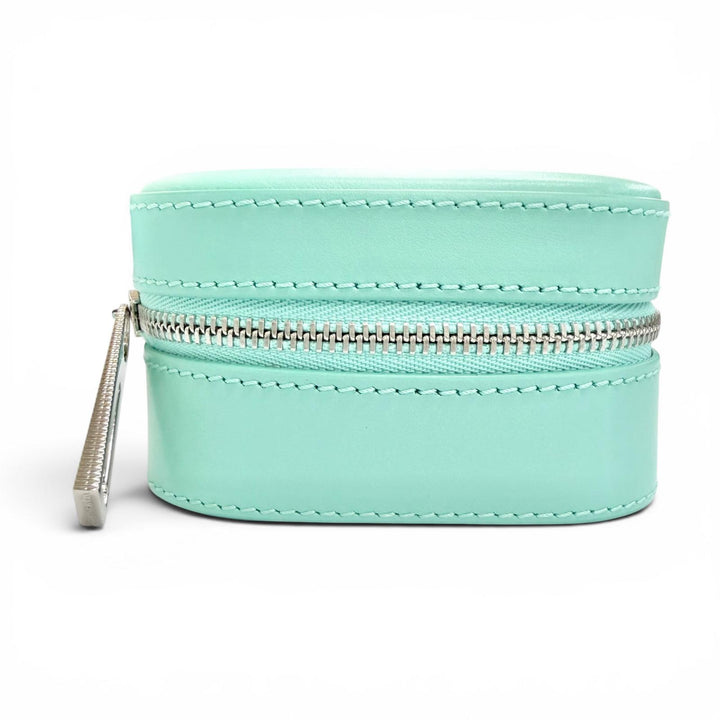 Excellent TIFFANY&Co. Rectangular Leather Jewelry Case TIFFANY & Co. Blue
