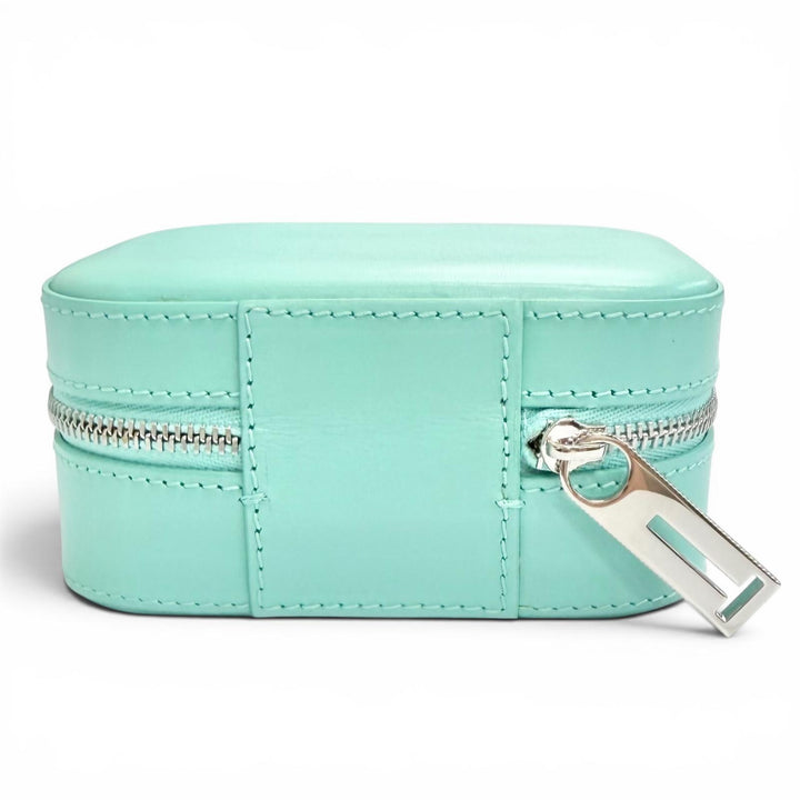 Excellent TIFFANY&Co. Rectangular Leather Jewelry Case TIFFANY & Co. Blue