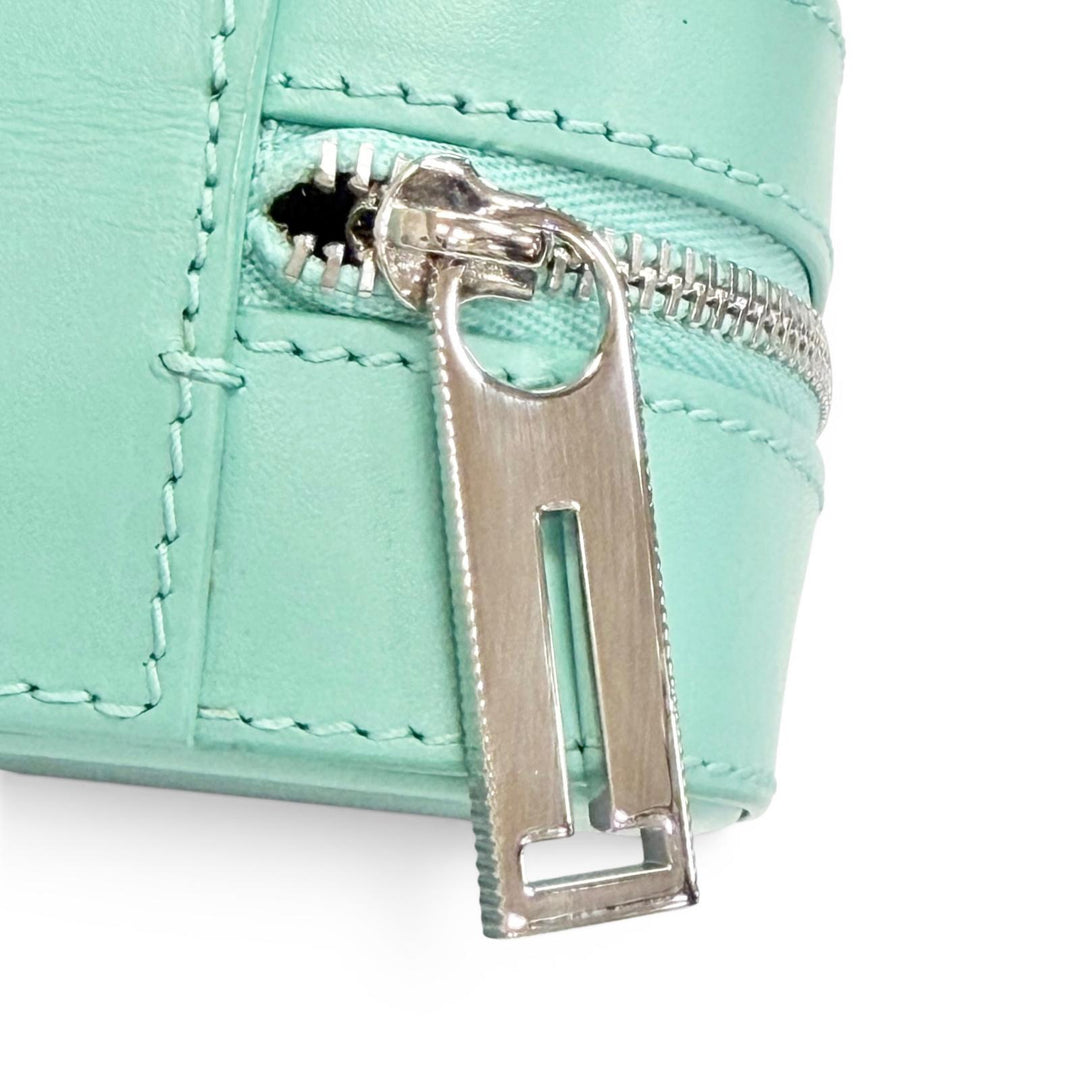 Excellent TIFFANY&Co. Rectangular Leather Jewelry Case TIFFANY & Co. Blue