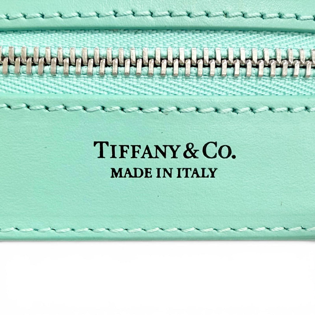 Excellent TIFFANY&Co. Rectangular Leather Jewelry Case TIFFANY & Co. Blue