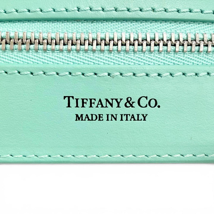 Excellent TIFFANY&Co. Rectangular Leather Jewelry Case TIFFANY & Co. Blue