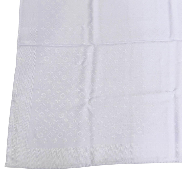 Excellent LOUIS VUITTON Evermore Shawl Monogram stall Light purple silk M94934