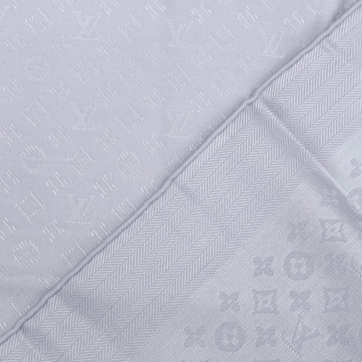 Excellent LOUIS VUITTON Evermore Shawl Monogram stall Light purple silk M94934