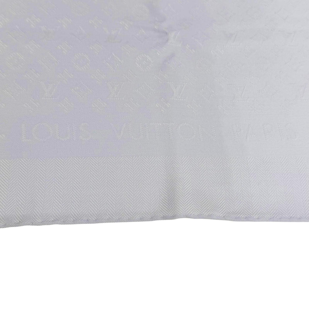 Excellent LOUIS VUITTON Evermore Shawl Monogram stall Light purple silk M94934