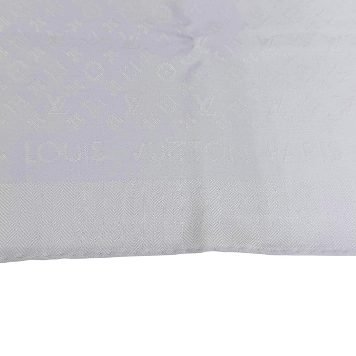 Excellent LOUIS VUITTON Evermore Shawl Monogram stall Light purple silk M94934