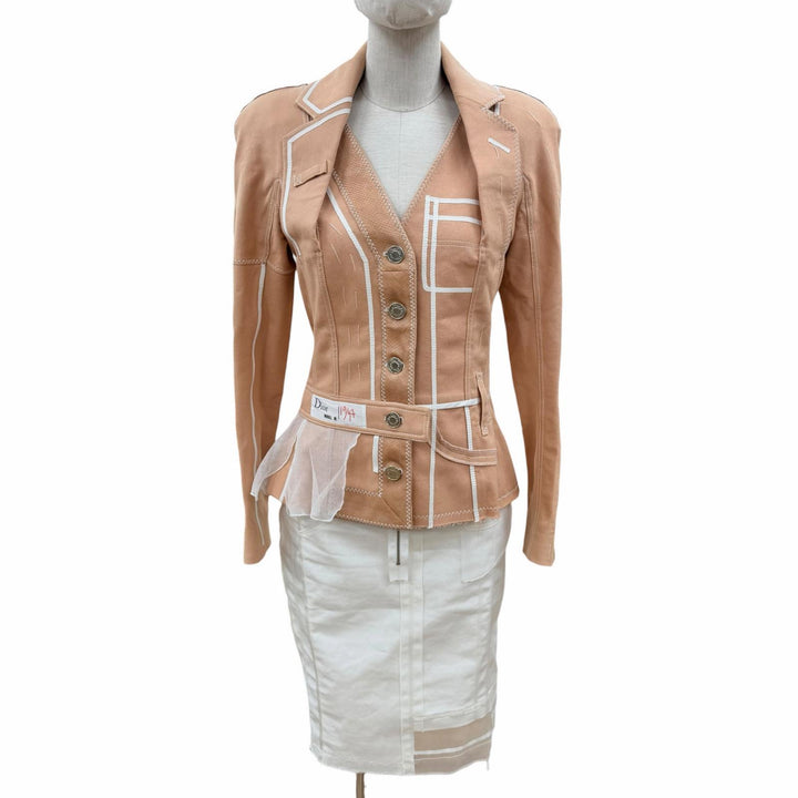 Great Christian Dior two-piece set pink cotton Women 6E12022280 6E12033040