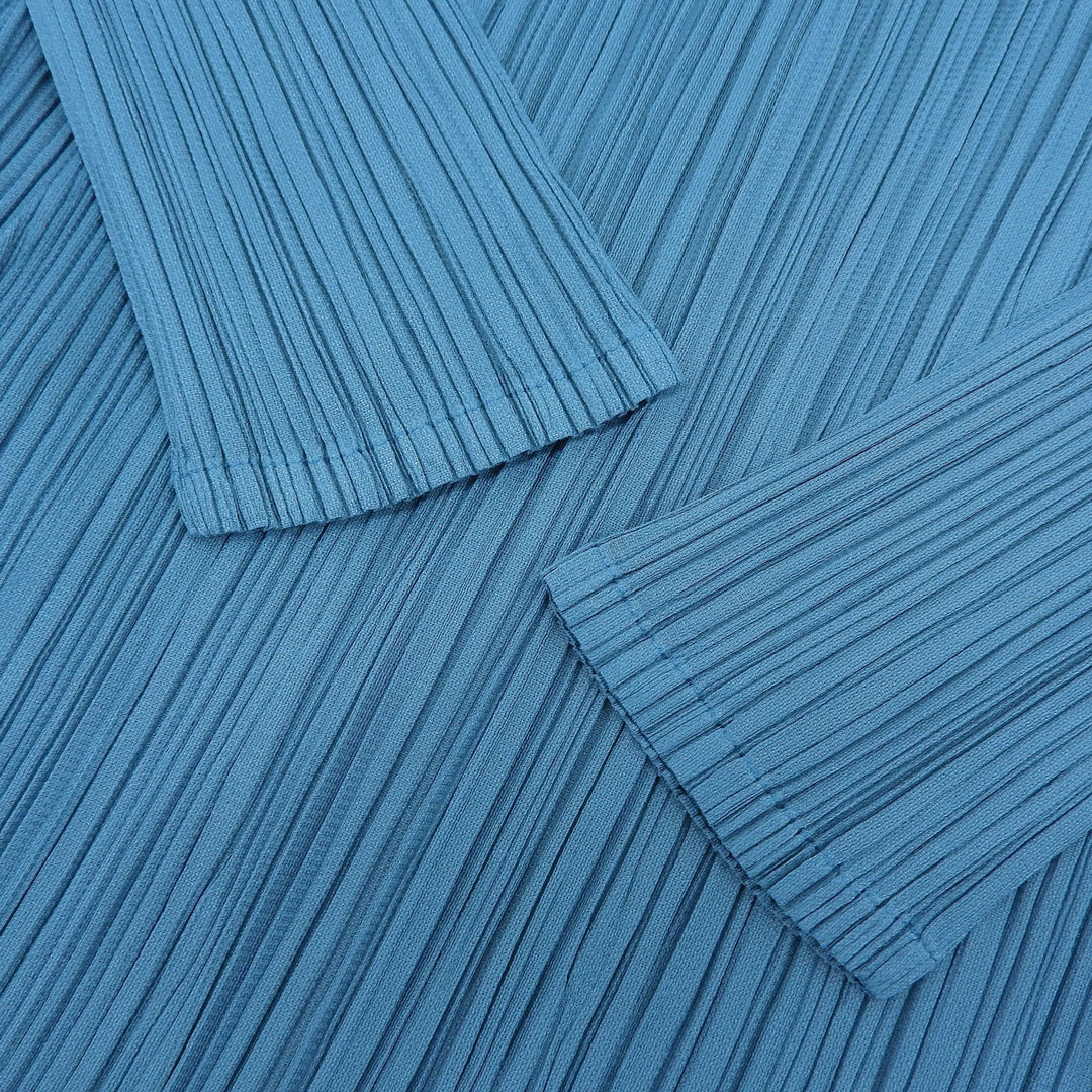 Excellent PLEATS PLEASE one piece Long length blue polyester Women 2 PP21-JH484