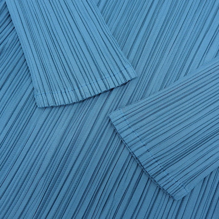 Excellent PLEATS PLEASE one piece Long length blue polyester Women 2 PP21-JH484