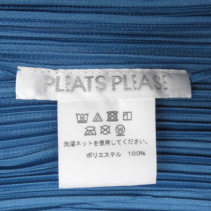 Excellent PLEATS PLEASE one piece Long length blue polyester Women 2 PP21-JH484