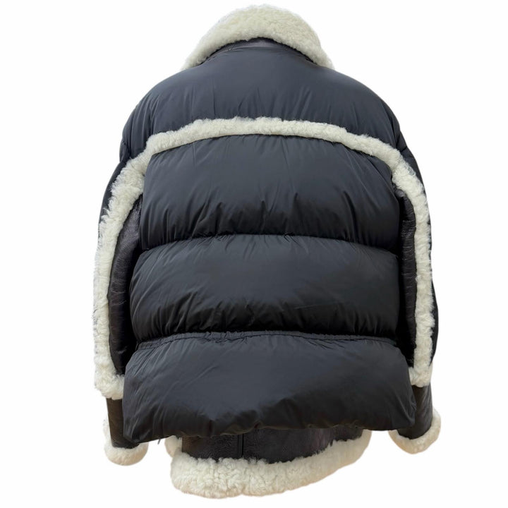 Excellent DSQUARED2 Down jacket Sheepskin-trimmed down jacket 52 S71AM0836