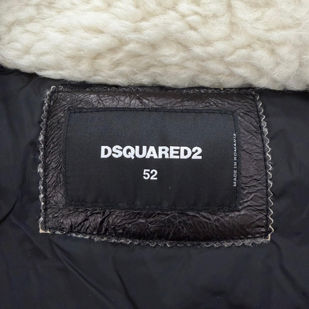 Excellent DSQUARED2 Down jacket Sheepskin-trimmed down jacket 52 S71AM0836