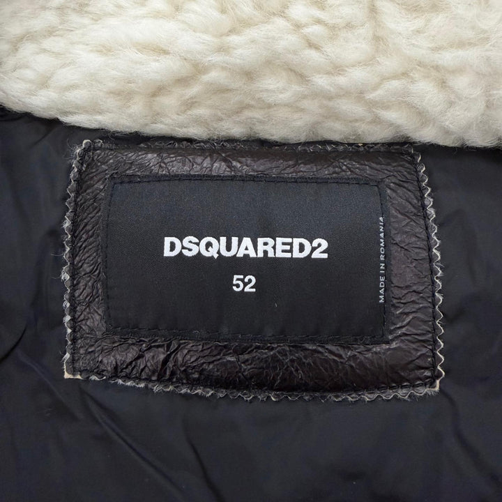 Excellent DSQUARED2 Down jacket Sheepskin-trimmed down jacket 52 S71AM0836