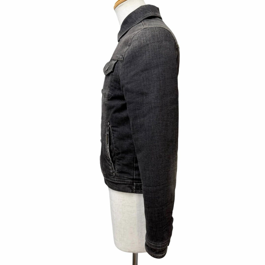 Great MOORER Down jacket VERONA denim black cotton mens 44 TURBINO-106