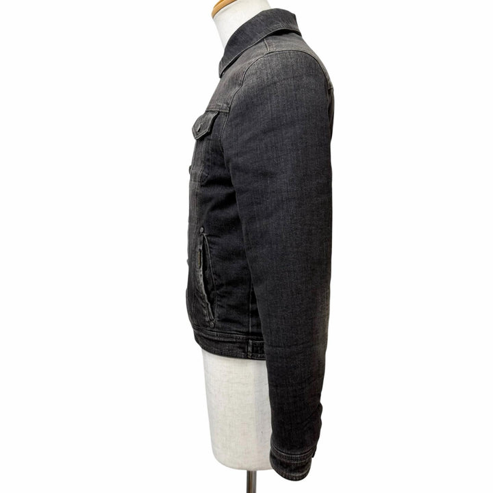 Great MOORER Down jacket VERONA denim black cotton mens 44 TURBINO-106