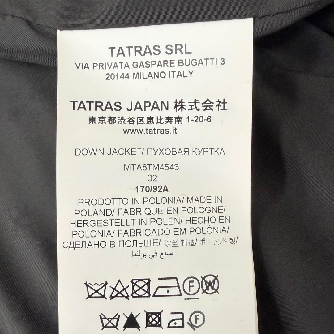 Great TATRAS Down jacket R-Line Camouflage Pattern Gray wool mens MTA8TM4543