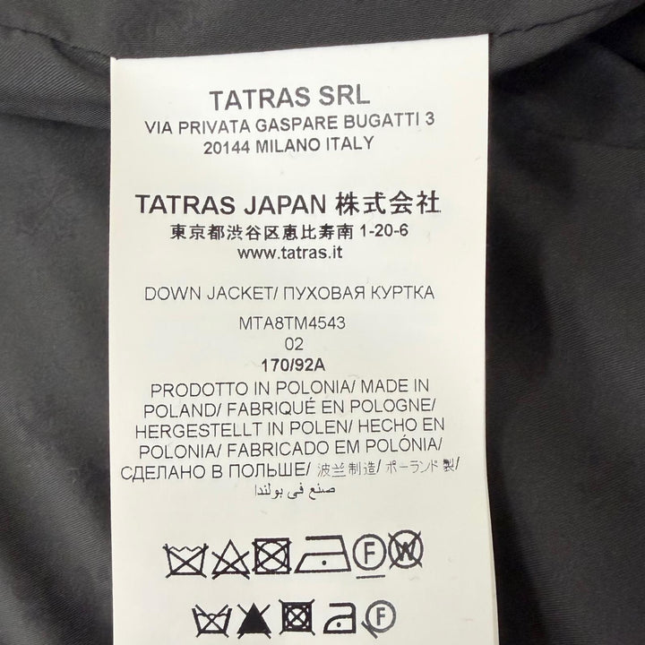 Great TATRAS Down jacket R-Line Camouflage Pattern Gray wool mens MTA8TM4543