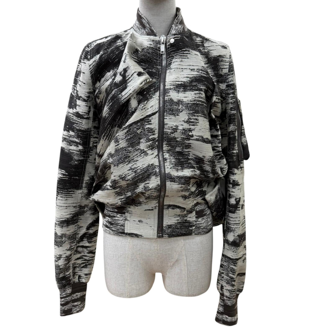 Great Rick Owens Jacket ZIP UP Bomber Jacket Design Gray Women 38 RP17S3724-IKJ