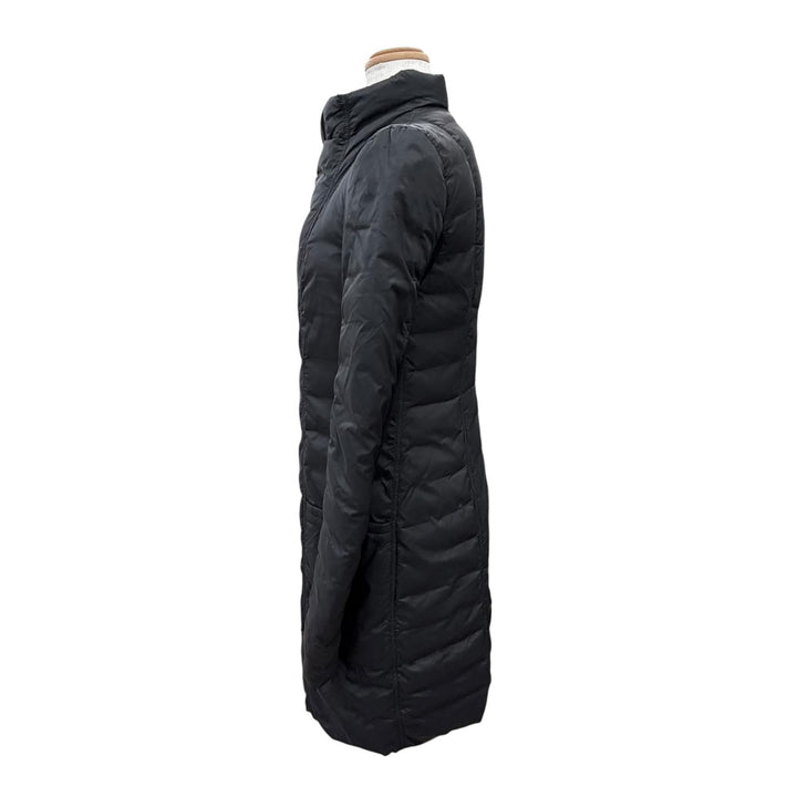 Great Rick Owens down coat Stand collar Zip up black Nylon Women 40 RP16F2913-TE
