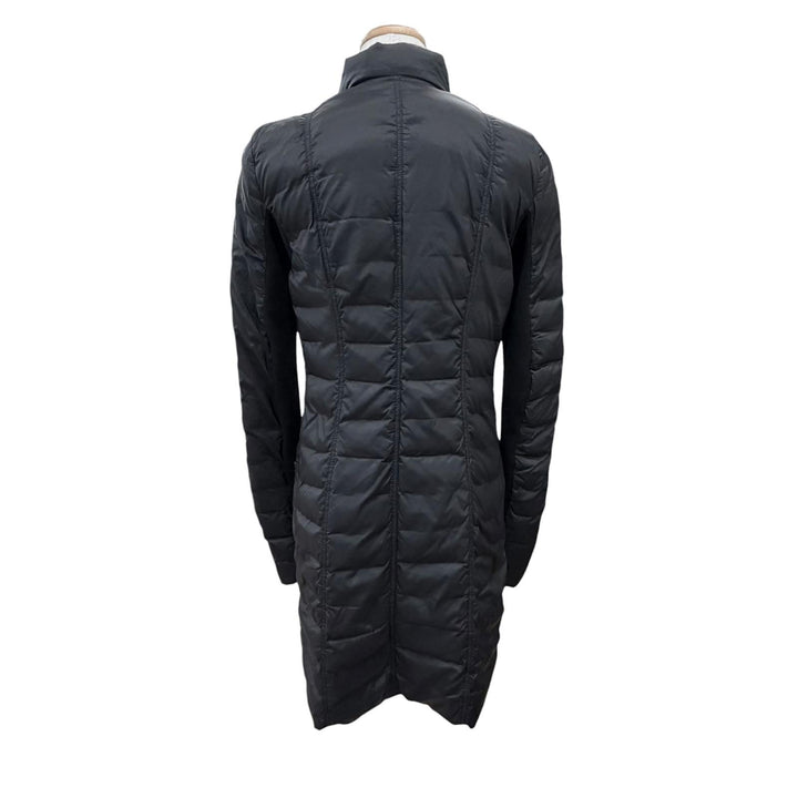 Great Rick Owens down coat Stand collar Zip up black Nylon Women 40 RP16F2913-TE