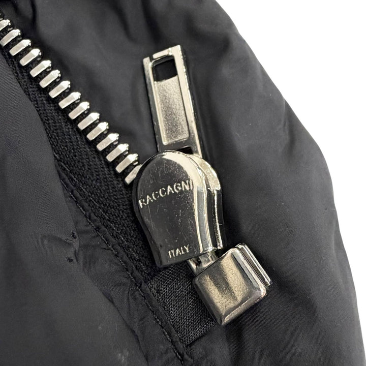 Great Rick Owens down coat Stand collar Zip up black Nylon Women 40 RP16F2913-TE