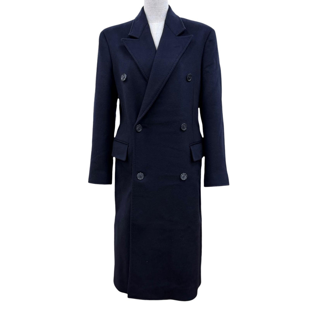 Excellent LOUIS VUITTON coat Monogram lining, long length cashmere 34 1AFEZG