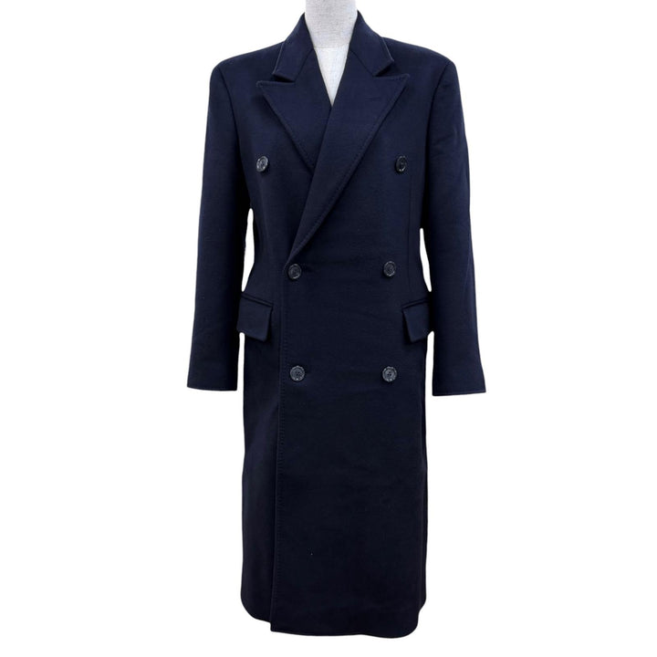 Excellent LOUIS VUITTON coat Monogram lining, long length cashmere 34 1AFEZG